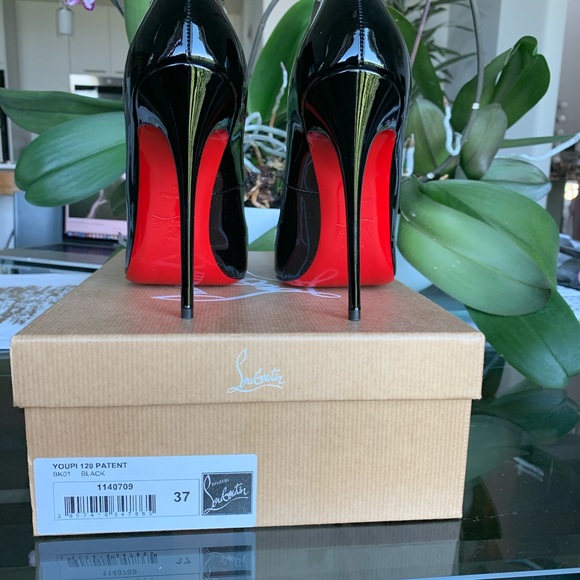 ❌SOLD❌Christian Louboutin Youpi 120 Peep Toe - Picture 4 of 5